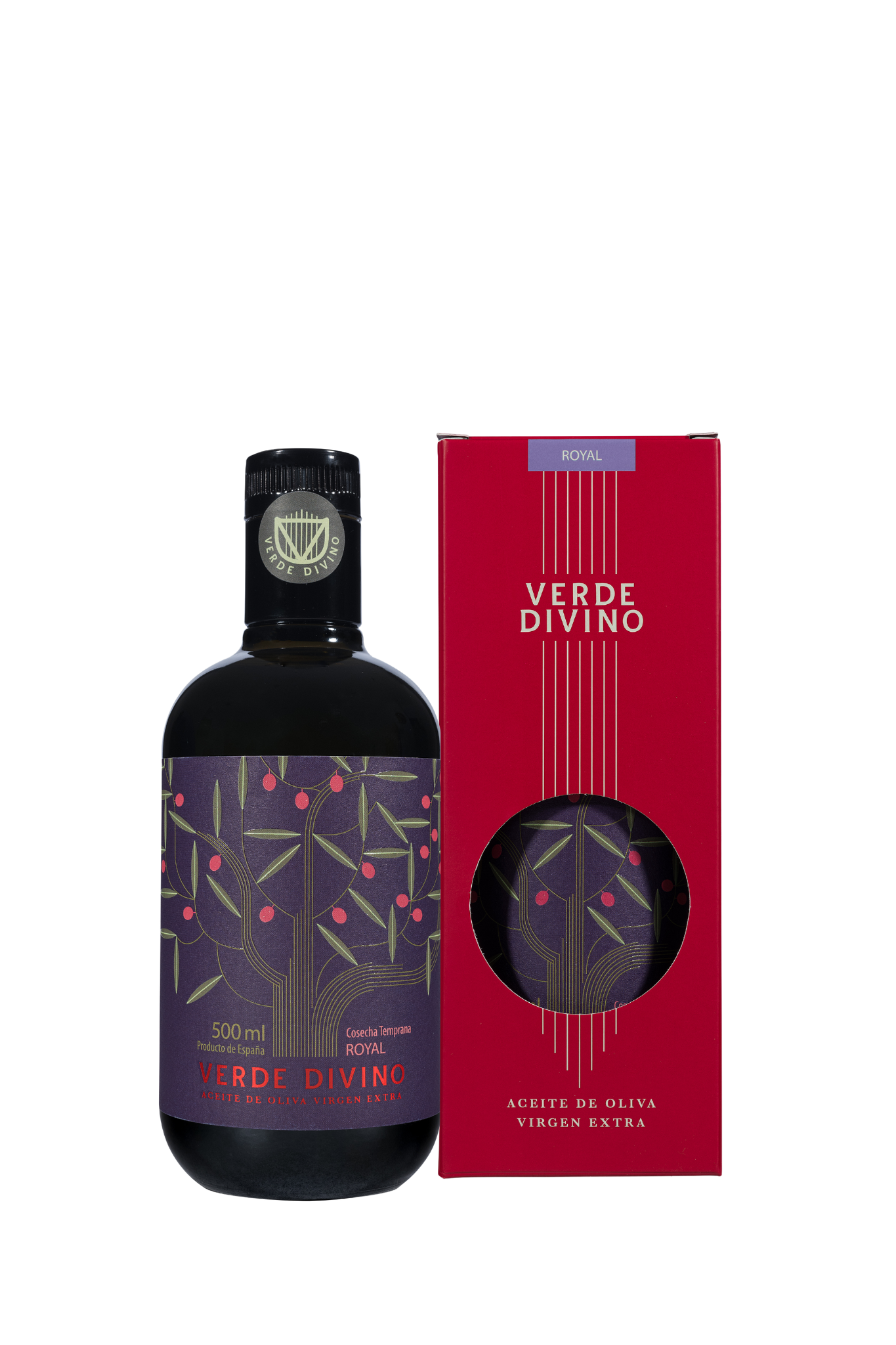 Aceite de Oliva Virgen Extra Royal Cosecha Temprana 25/26 500ml Verde Divino - Image 2